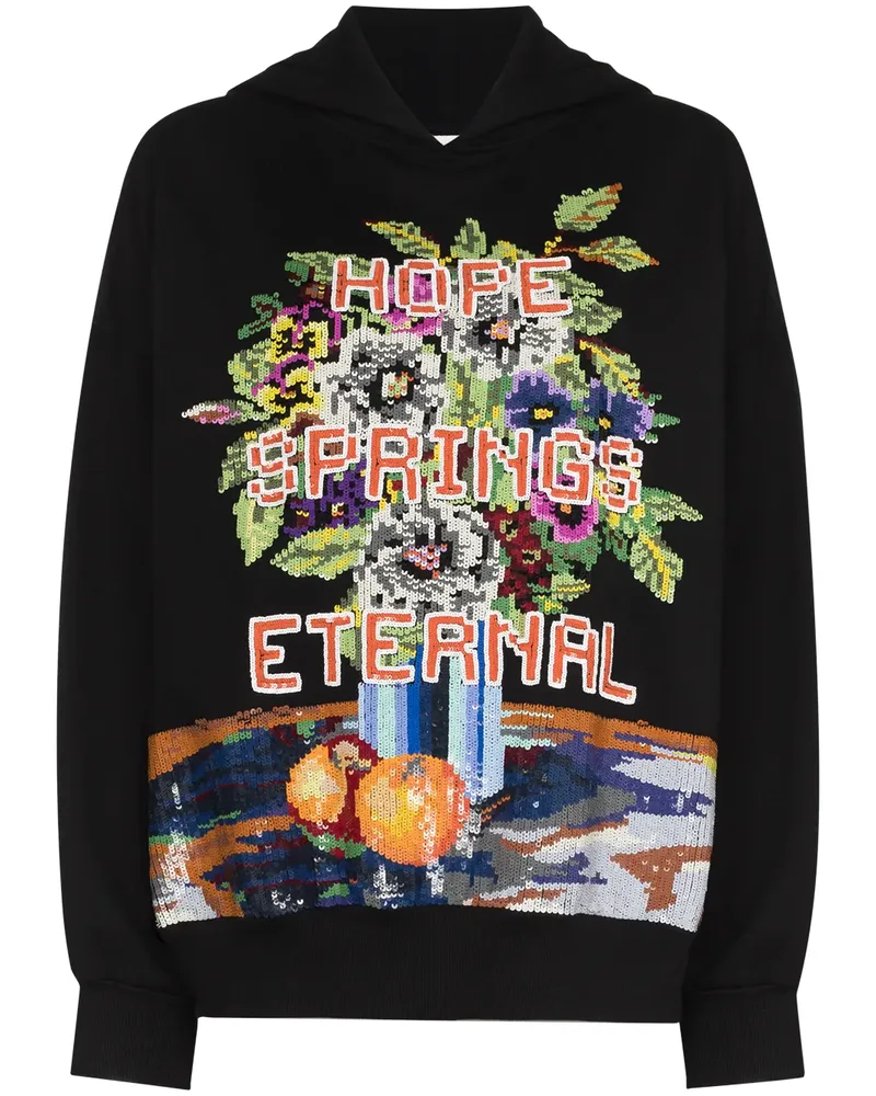 ASHISH Hope Spring Eternal Hoodie - Schwarz Schwarz
