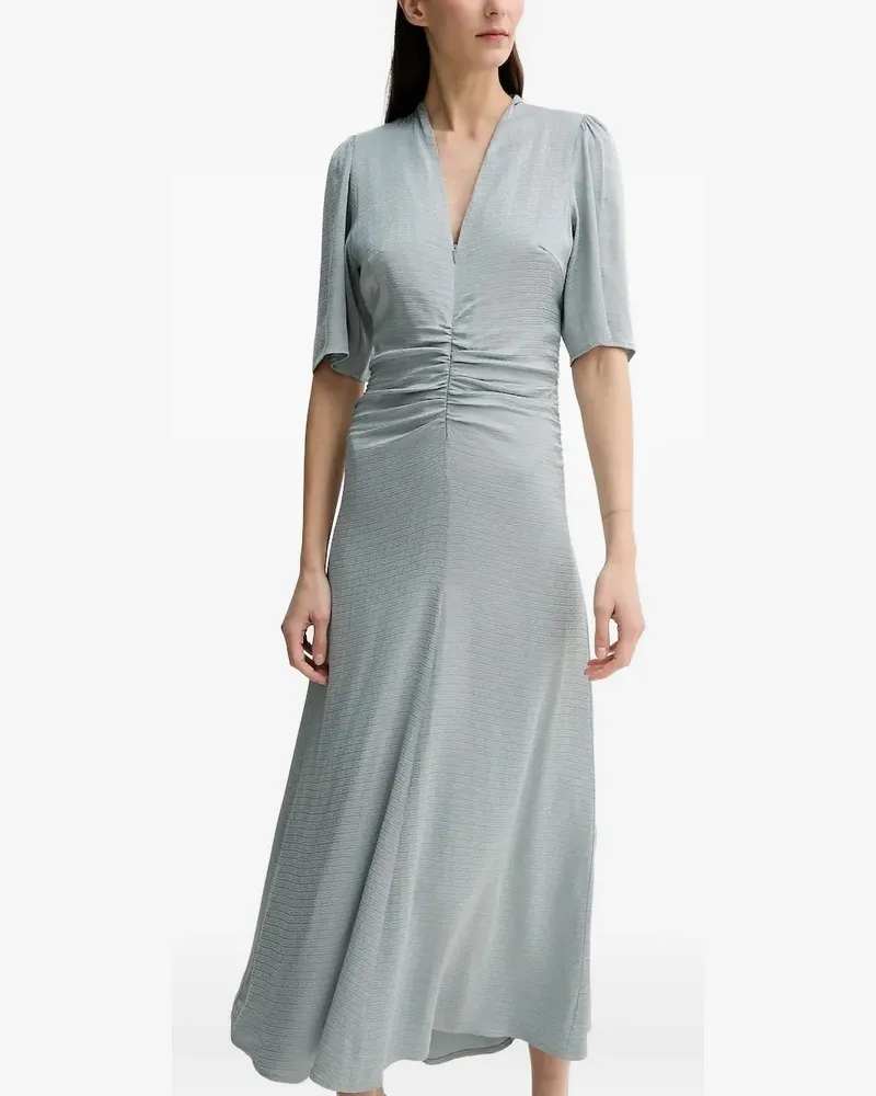 Gestuz Gerafftes Bianca Kleid - Grau Grau