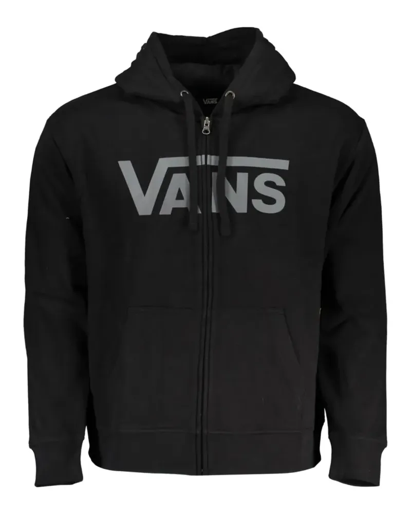 Vans logo-print zip-up hoodie - Schwarz Schwarz