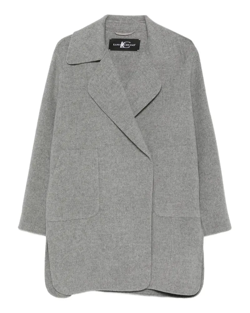 Luisa Cerano double-faced notch-lapel coat - Grau Grau