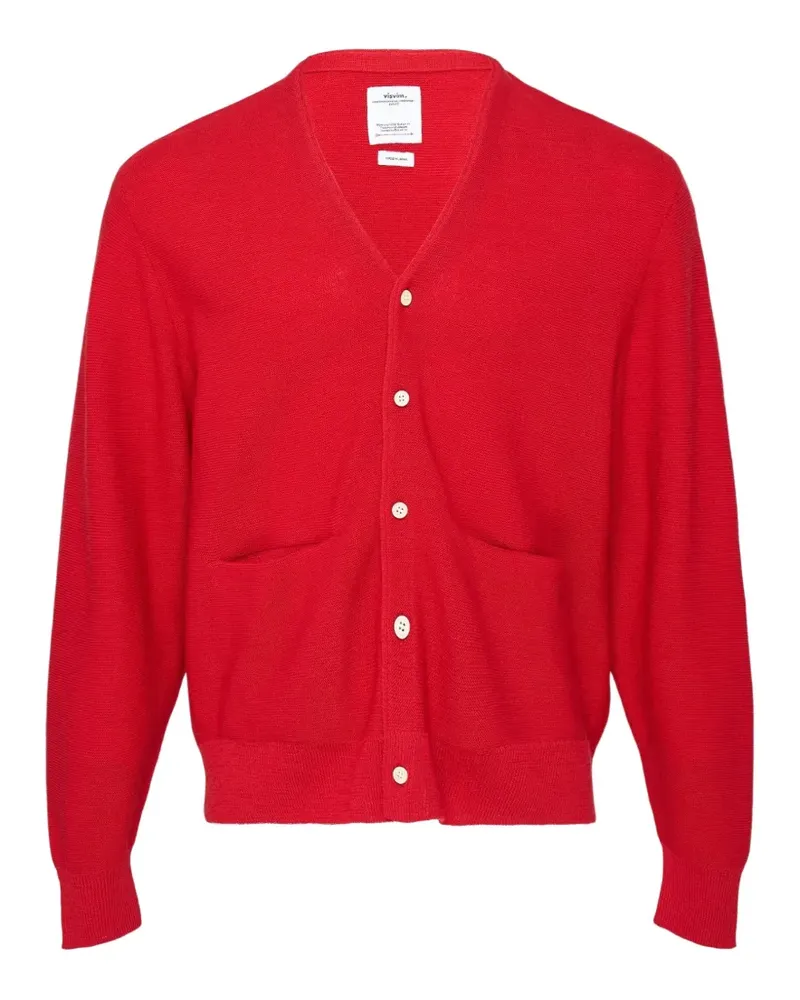Visvim Selmer V-neck cardigan - Rot Rot