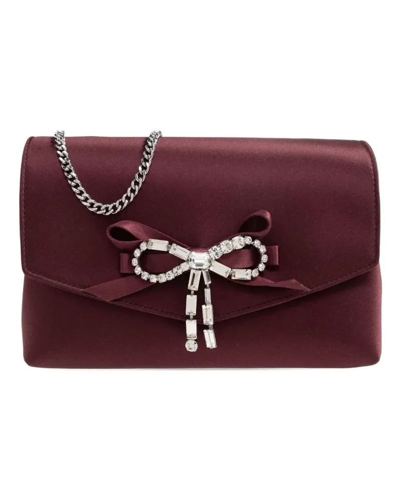 Jimmy Choo mini bow-detail shoulder bag - Rot Rot