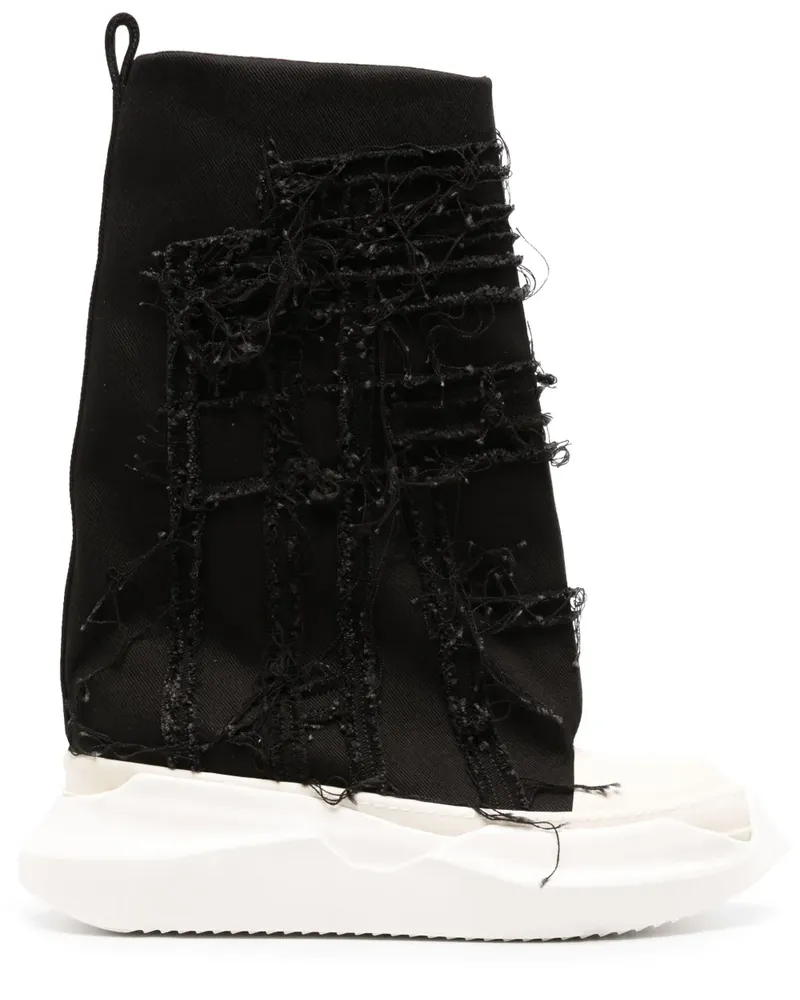 DRKSHDW by Rick Owens Slashed Fogachine High-Top-Sneakers - Schwarz Schwarz