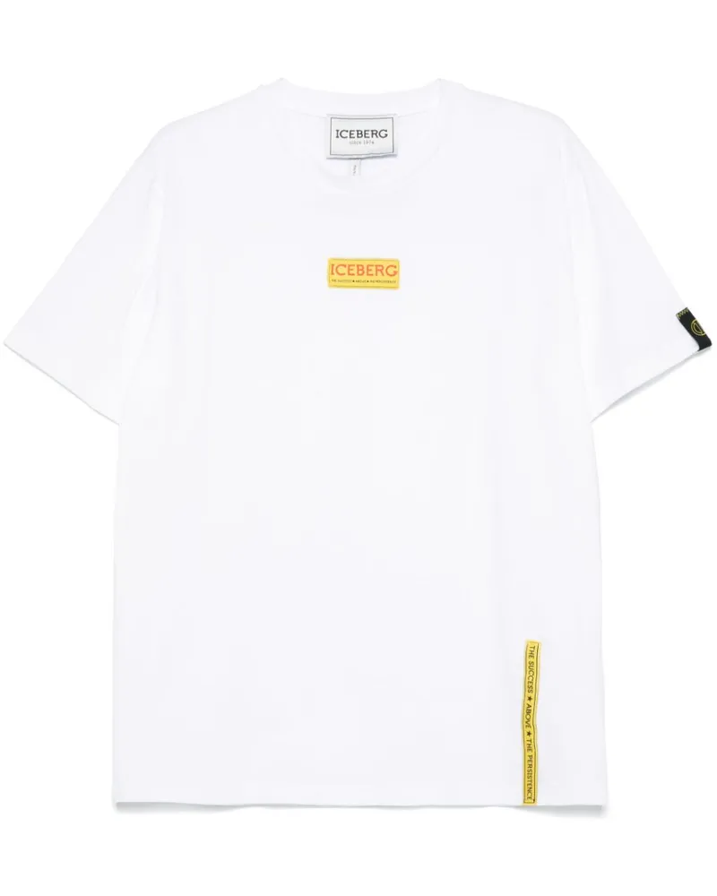Iceberg T-Shirt mit Logo-Detail - Weiß Weiß