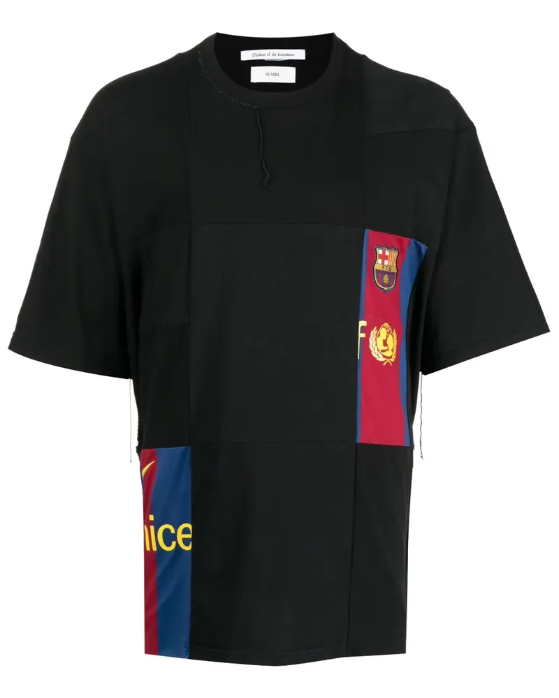 Children Of The Discordance T-Shirt im Patchwork-Look - Schwarz Schwarz