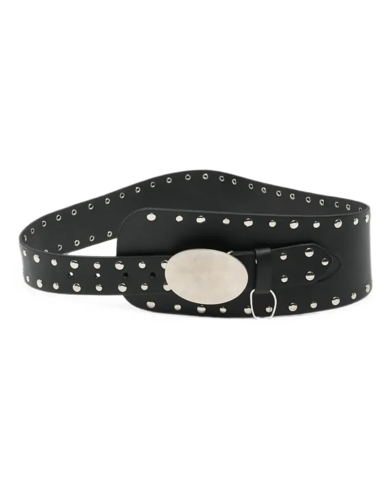 GIMAGUAS Iris stud-embellished leather belt - Schwarz Schwarz
