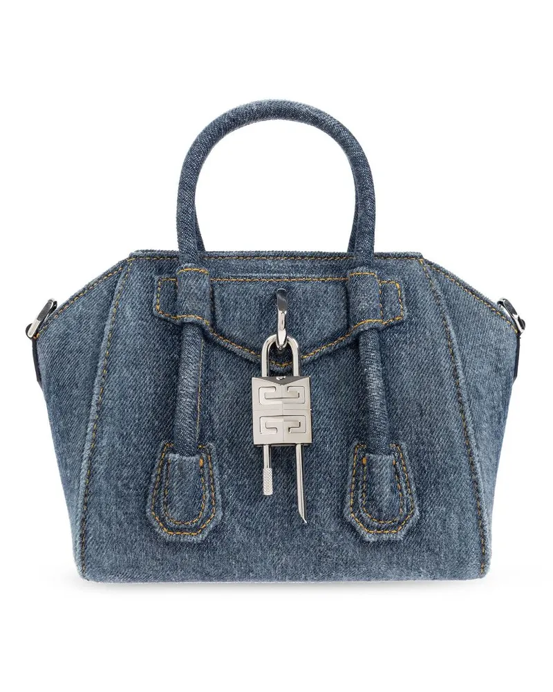 Givenchy Antigona Lock Toy Handtasche - Blau Blau