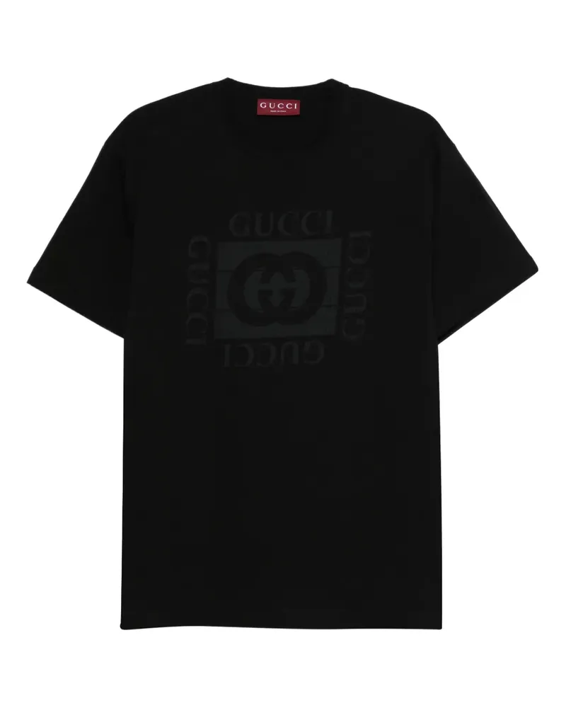 Gucci logo-print T-shirt - Schwarz Schwarz