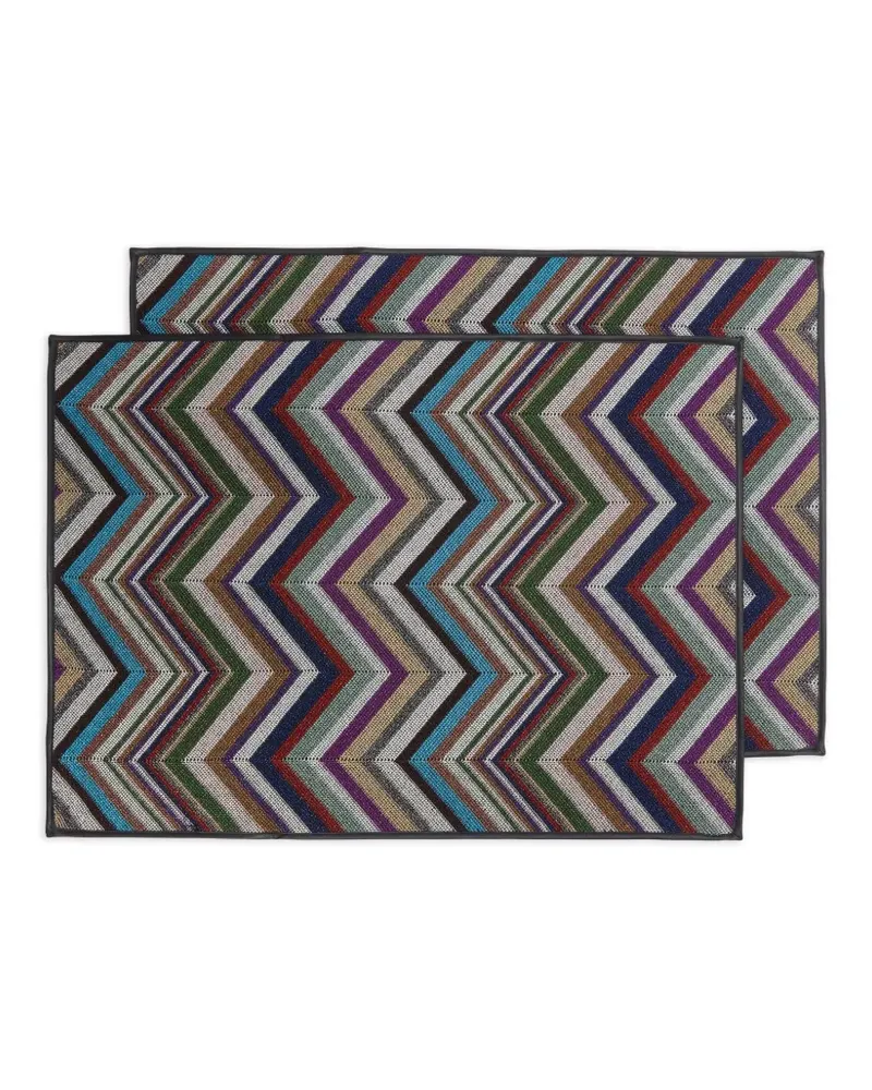 Missoni Home Tischsets mit Zickzackmuster (2er-Set) - Mehrfarbig Mehrfarbig