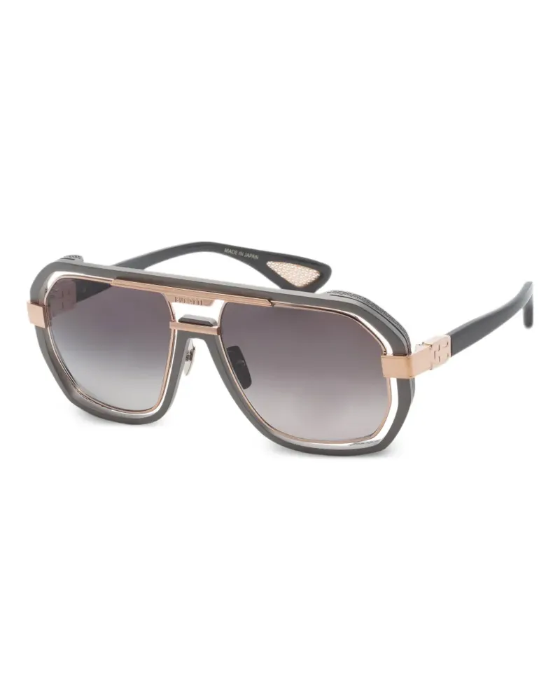 Bugatti Sonnenbrille mit geometrischem Gestell - Grau Grau