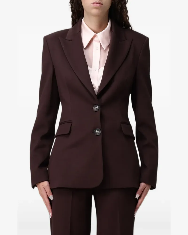 Hanita single-breasted peaked-lapel blazer - Braun Braun