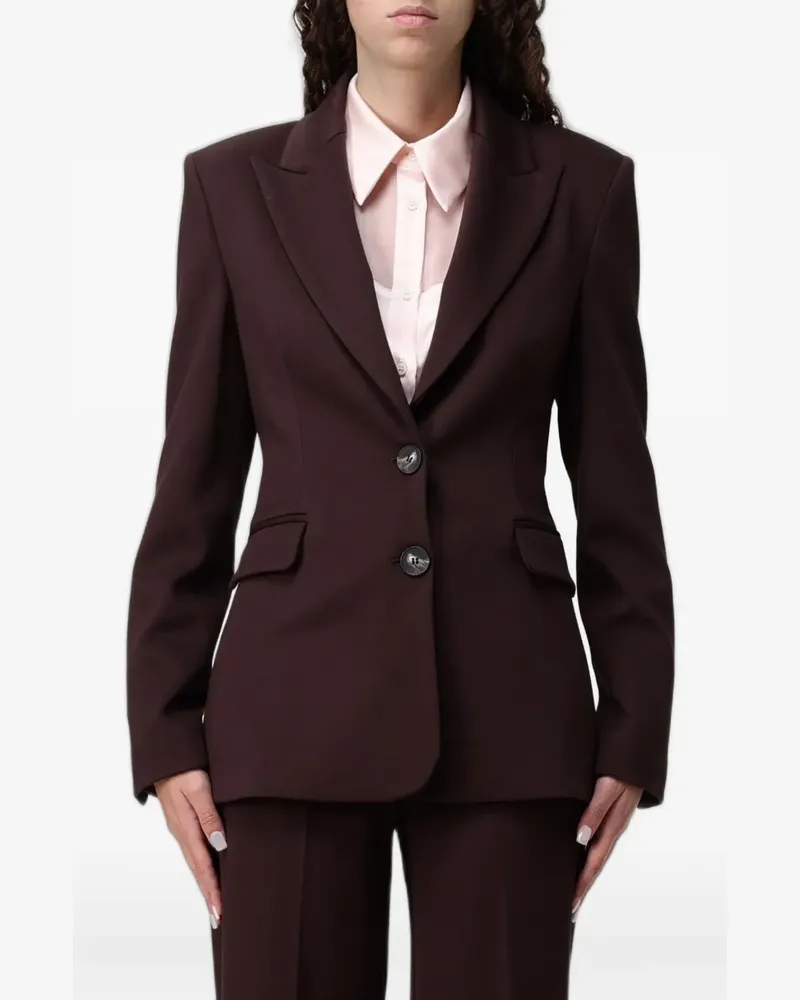Hanita single-breasted peaked-lapel blazer - Braun Braun