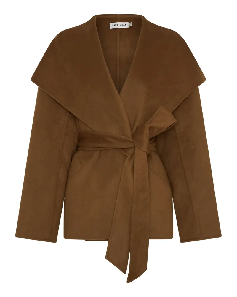 Anna Quan Marais Jacke mit Gürtel - Braun Braun