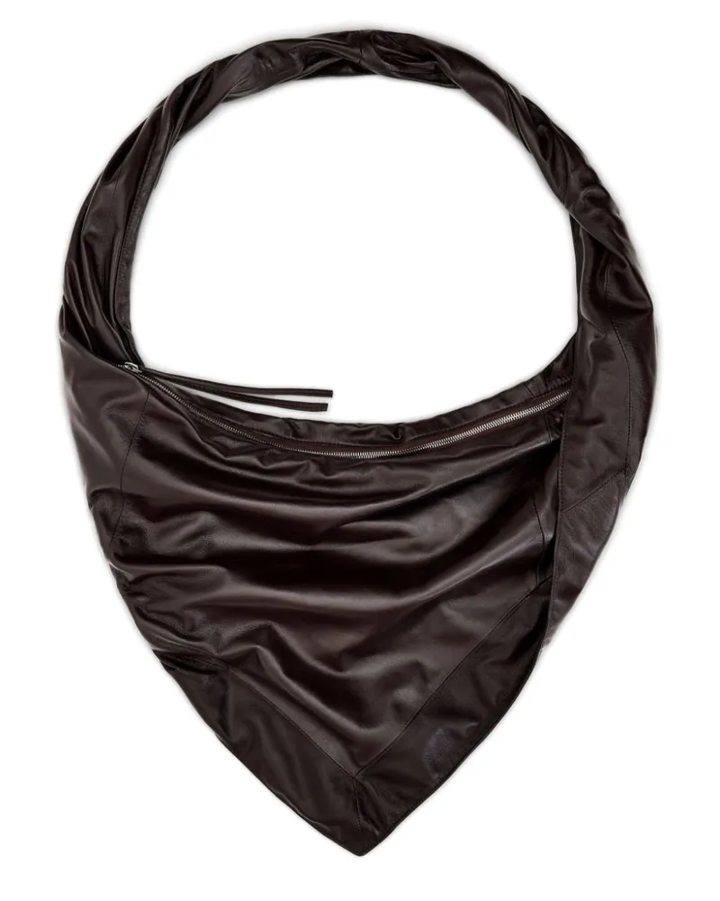 Christophe Lemaire Scarf Schultertasche Braun