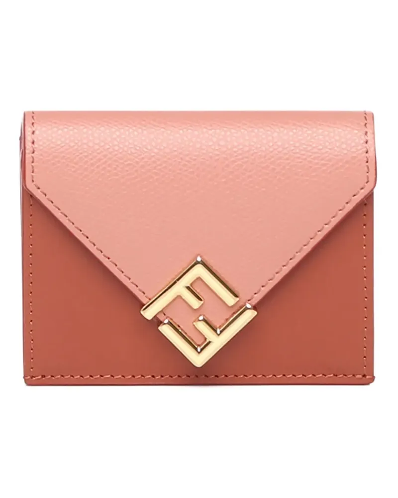Fendi Portemonnaie mit Logo-Schild - Rosa Rosa