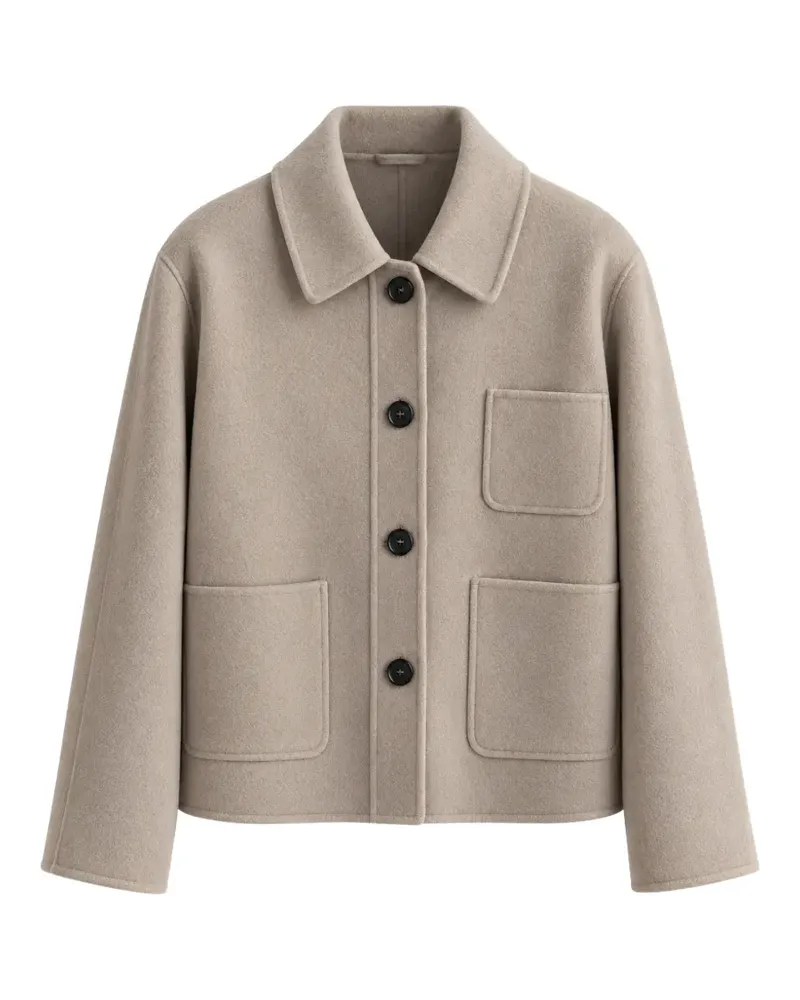 Max Mara Jacke mit aufgesetzten Taschen - Nude Nude