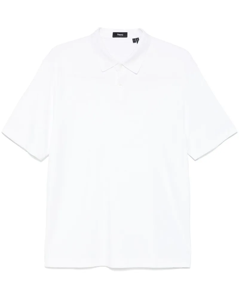 Theory Kayser Poloshirt - Weiß Weiß