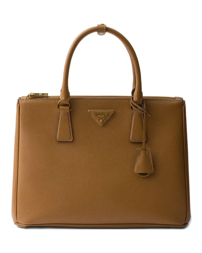 Prada Kleine Galleria Handtasche aus Leder - Braun Braun