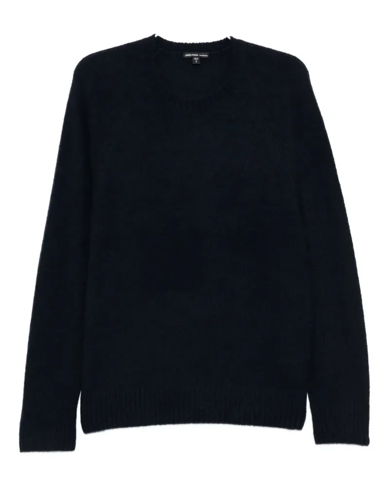 James Perse Strukturierter Kaschmirpullover - Blau Blau
