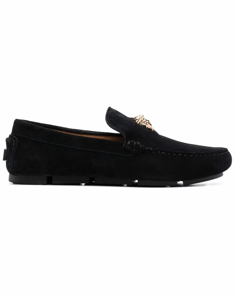 Versace Loafer mit Medusenkopf - Schwarz Schwarz