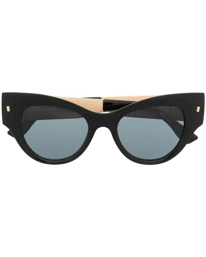 Dsquared2 Sonnenbrille mit Cat-Eye-Gestell - Schwarz Schwarz