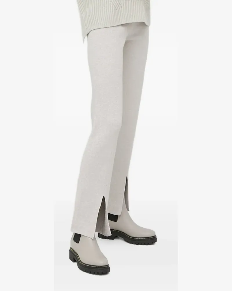 Liviana Conti Metallic-Strickhose mit Stretchbund - Nude Nude