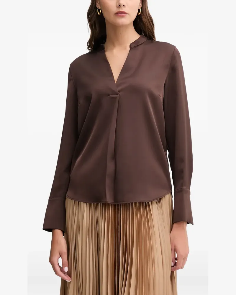 JOOP! V-neck blouse - Braun Braun