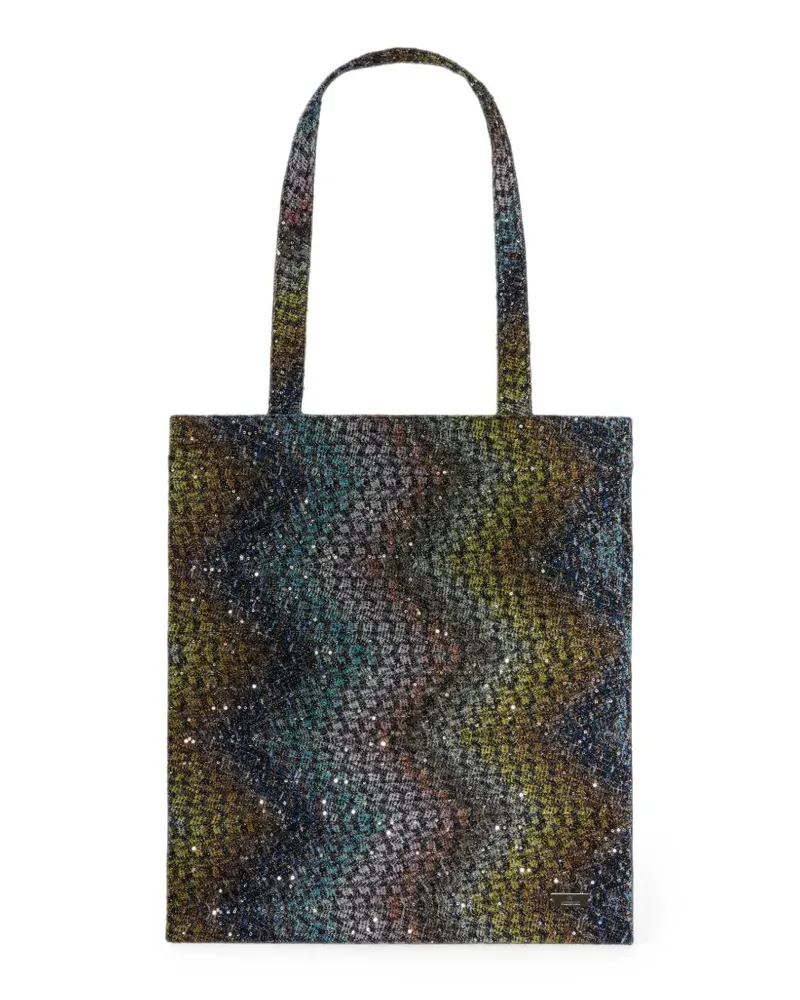 Missoni Home Salina Tote Bag mit Pailletten - Blau Blau