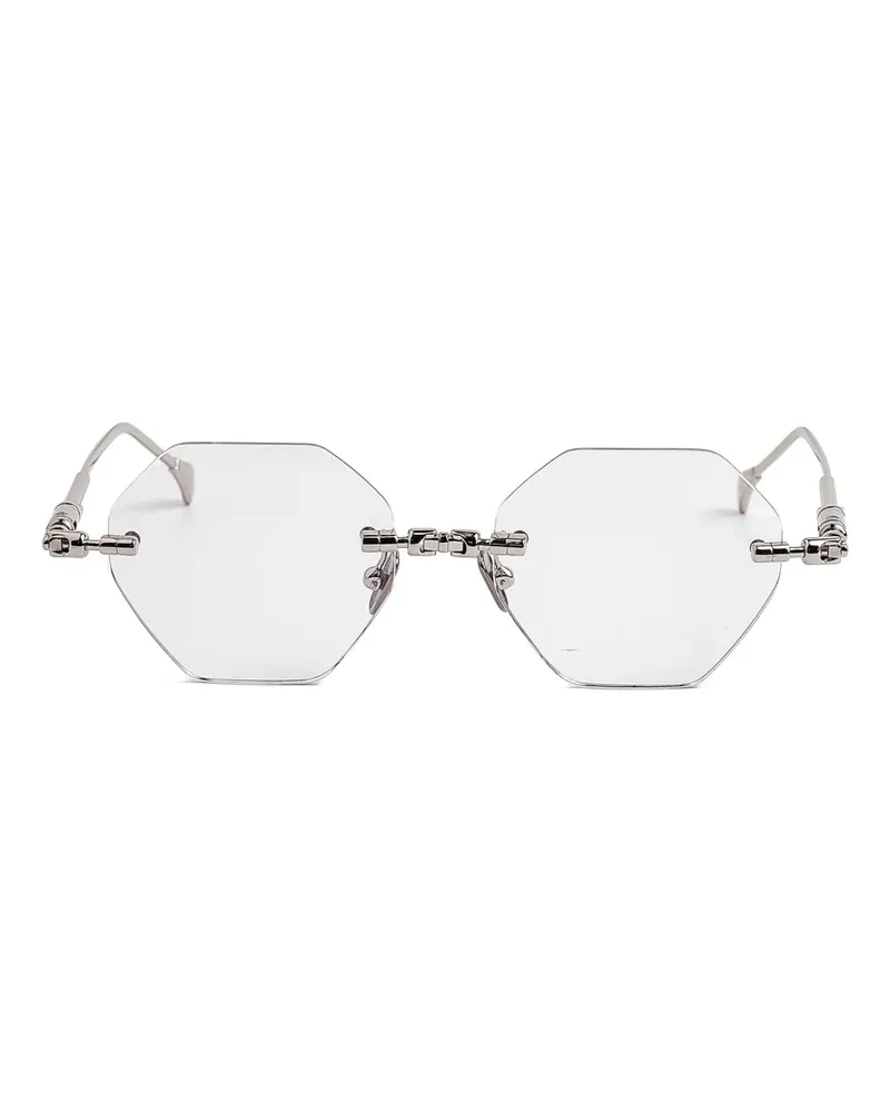 KUBORAUM H60 Brille mit achteckigem Gestell - Grau Grau