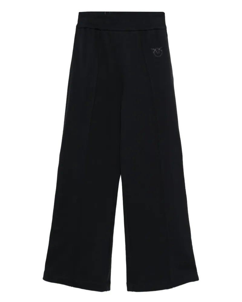Pinko logo-embroidered track pants - Schwarz Schwarz