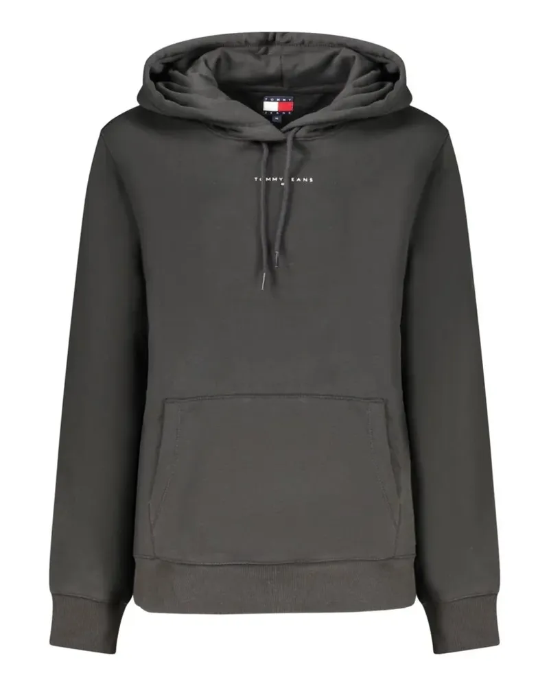 Tommy Hilfiger logo-print drawstring hoodie - Schwarz Schwarz