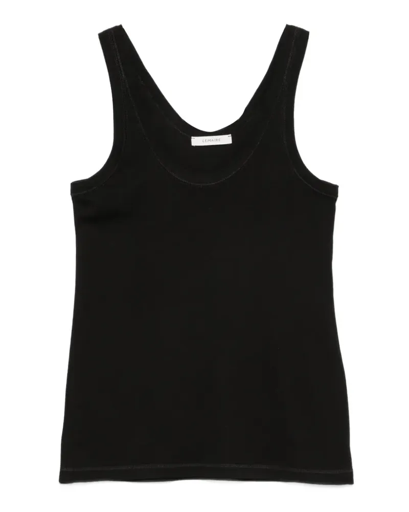 Christophe Lemaire Trägershirt mit U-Ausschnitt - Schwarz Schwarz