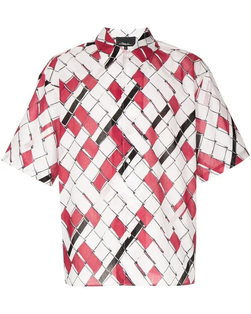 3.1 phillip lim Hemd mit Webmuster - Weiß Weiß