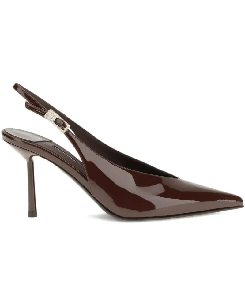Le Silla Clivage Slingback-Pumps 80mm - Braun Braun