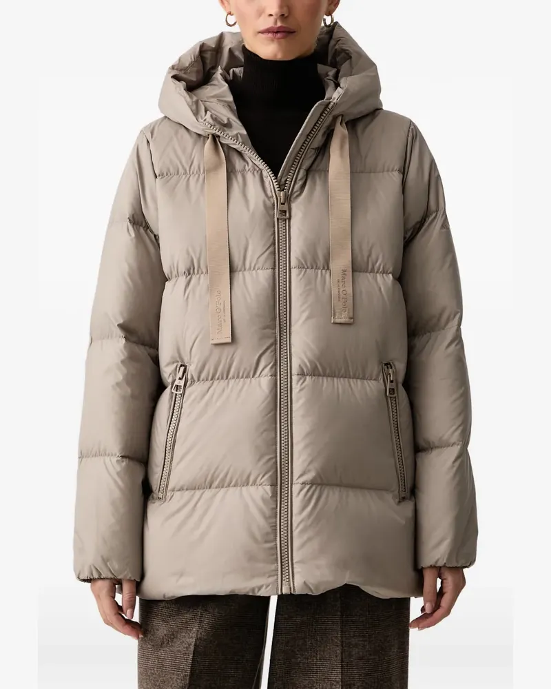 Marc O'Polo Gesteppte Kapuzenjacke - Nude Nude