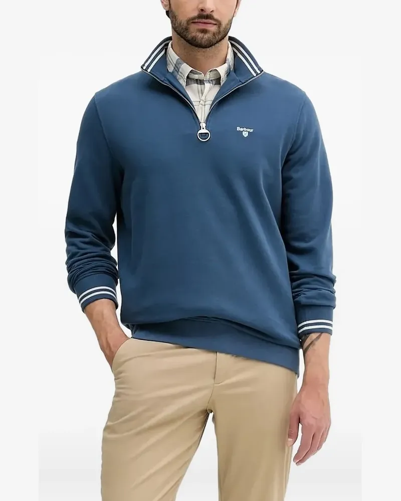 Barbour Sweatshirt mit Reißverschluss - Blau Blau