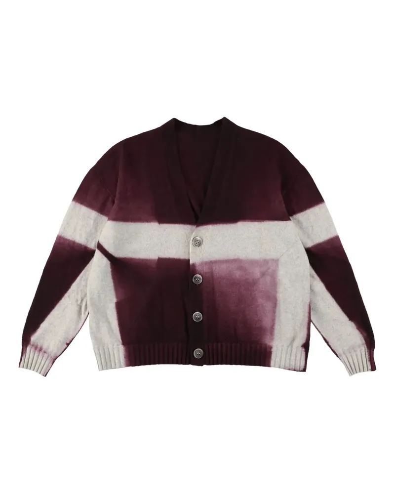 Suzusan Cardigan mit V-Ausschnitt - Rot Rot