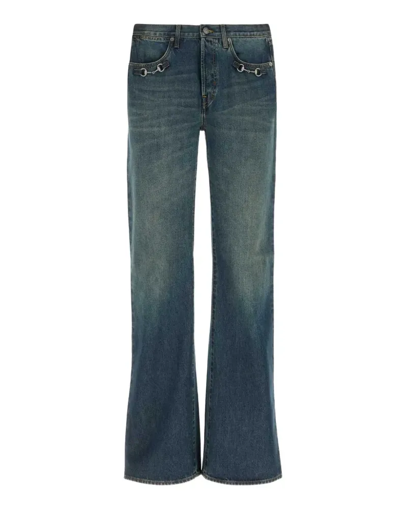 Gucci Jeans mit Horsebit-Detail - Blau Blau