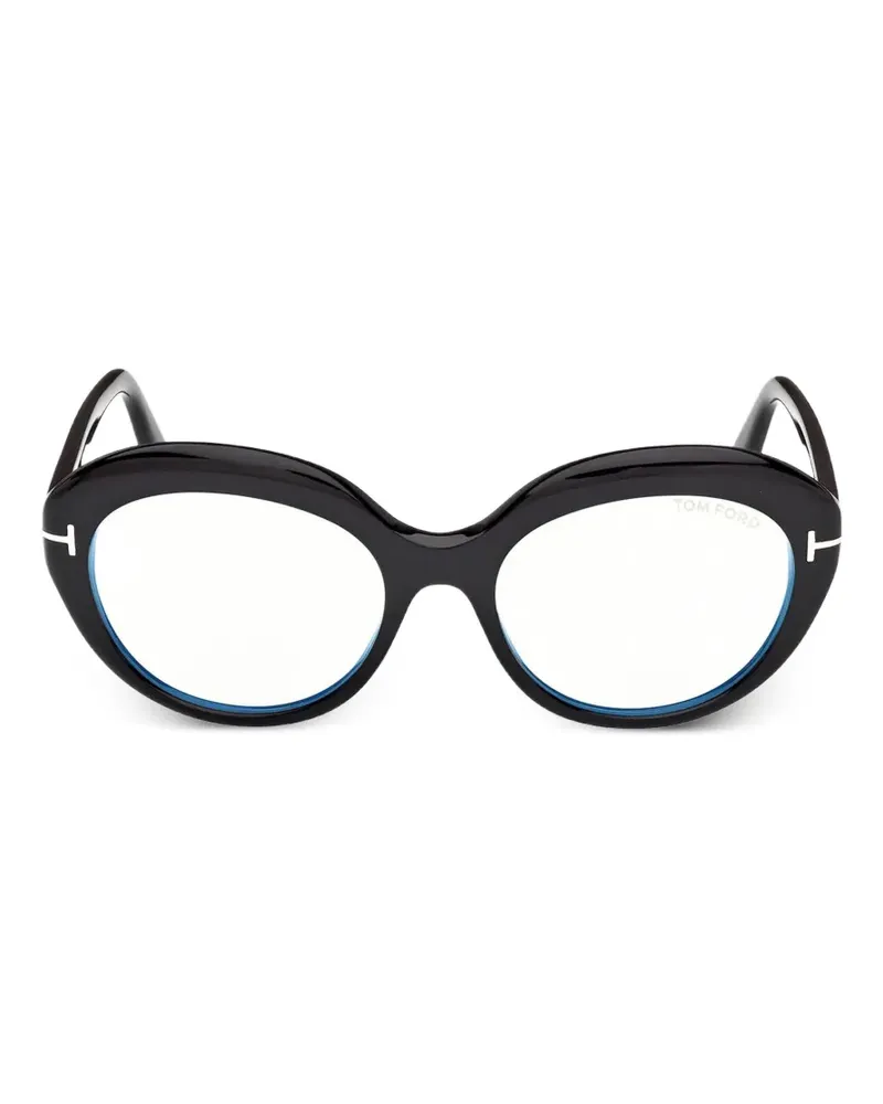 Tom Ford oval-frame glasses - Schwarz Schwarz