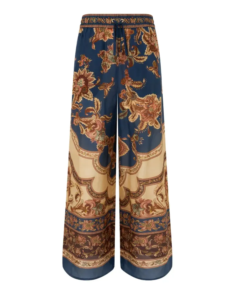 Zimmermann Aster Hose mit Blumenprint - Blau Blau