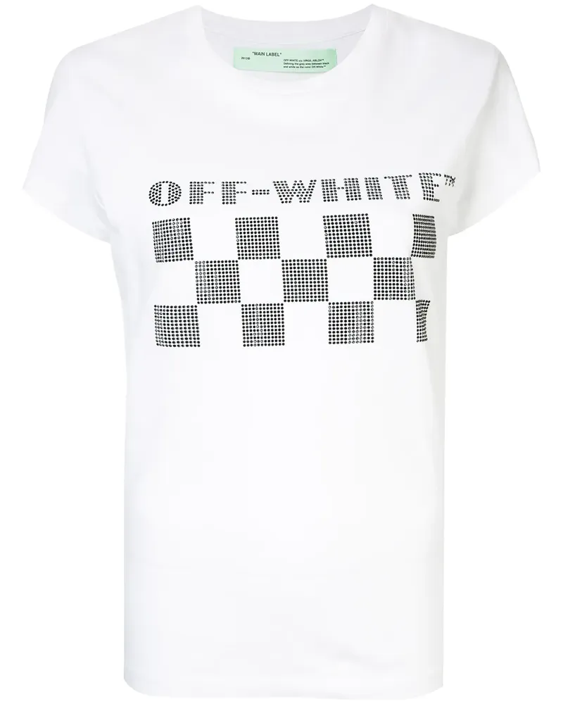 OFF-WHITE T-Shirt mit Logo - Weiß Weiß
