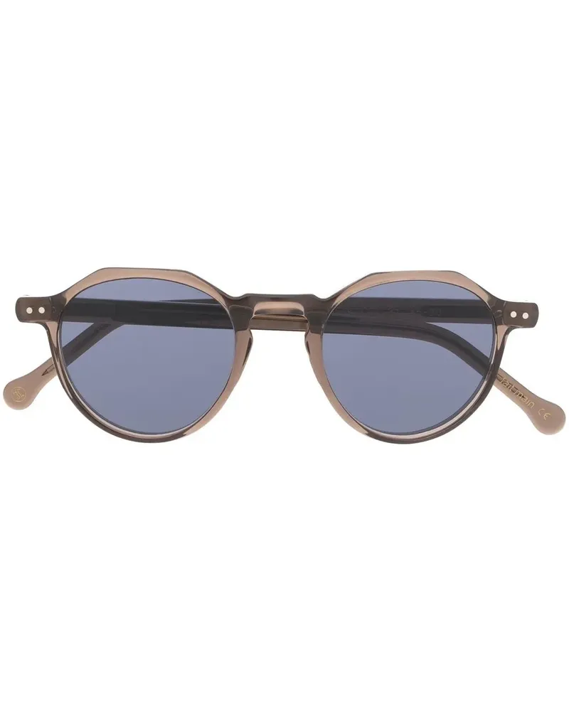 Lesca Runde Icon Sonnenbrille - Nude Nude