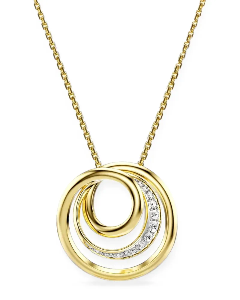 Swarovski Hyperbola circle-pendant necklace - Gold Gold