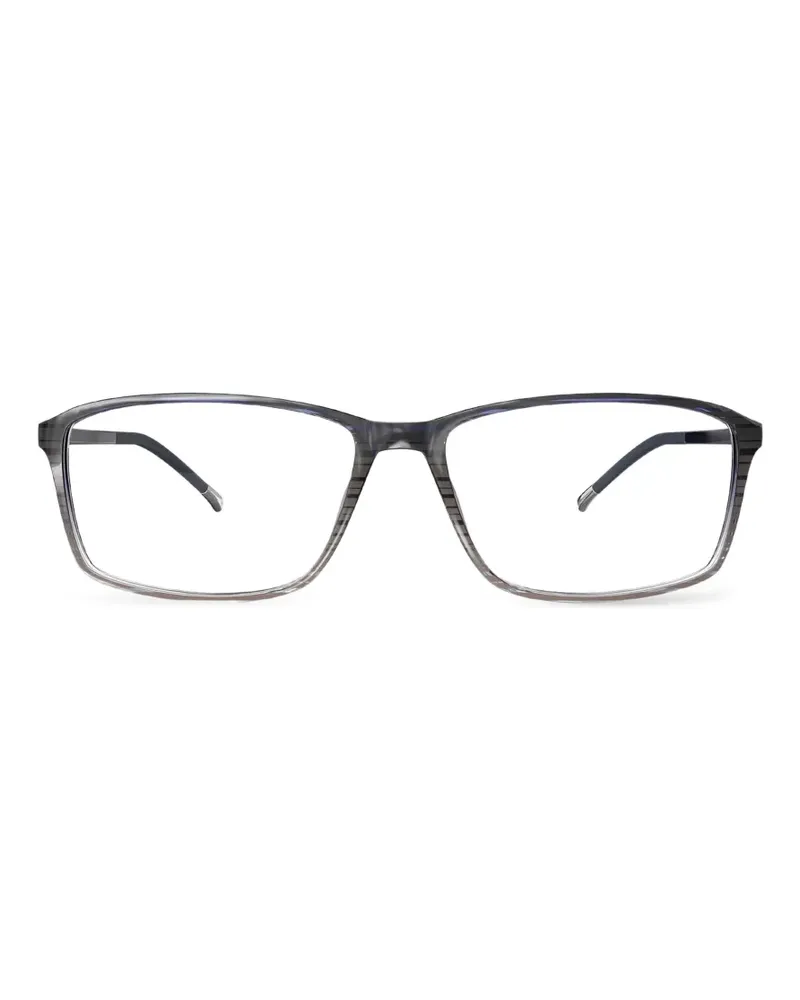 Silhouette rectangle-frame glasses - Grau Grau