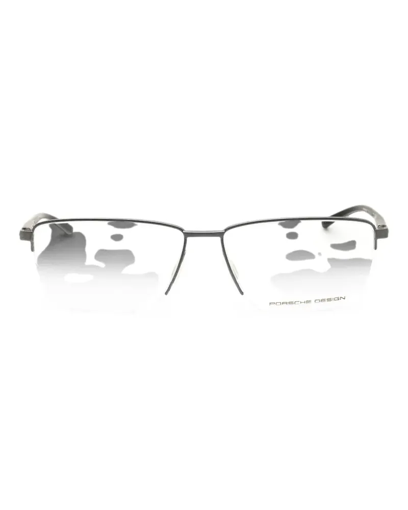 Porsche Design rectangle-frame glasses - Grau Grau