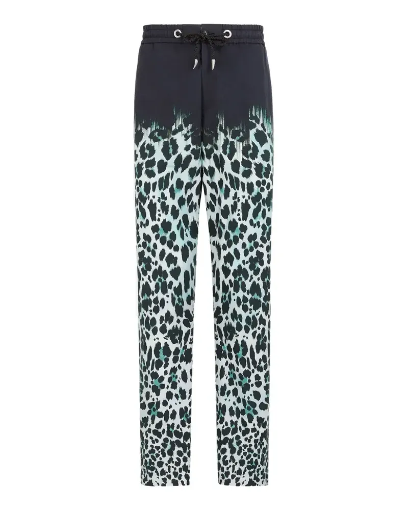 Roberto Cavalli Jogginghose mit Animal-Print - Blau Blau