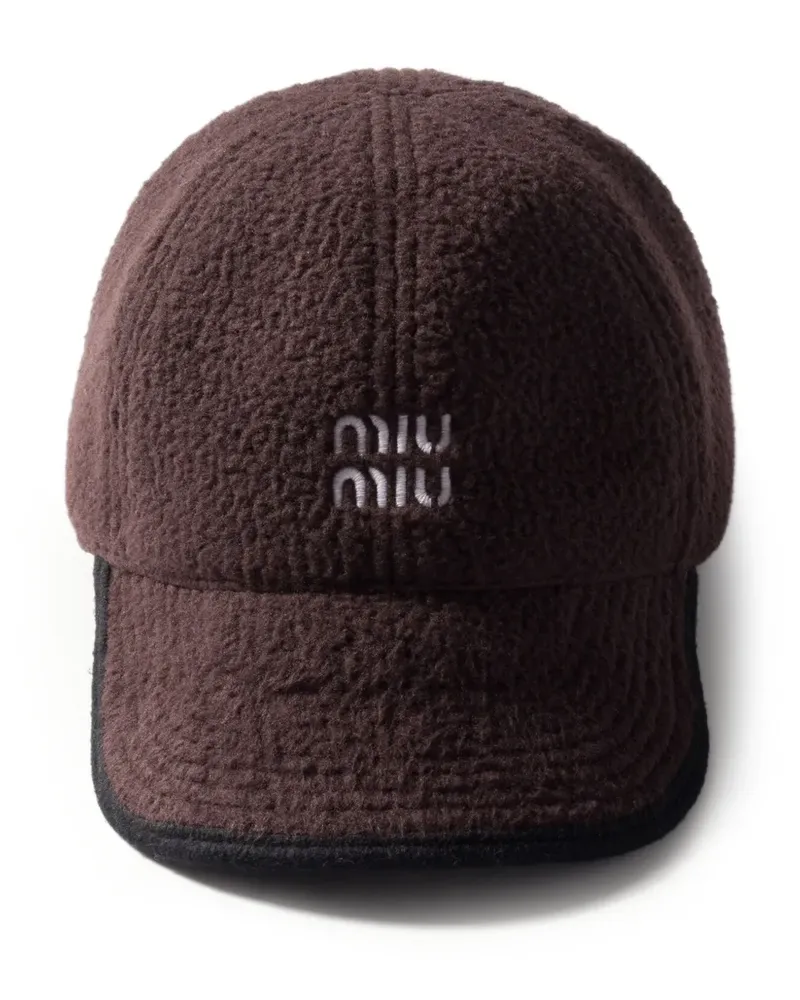 Miu Miu Baseballkappe aus Fleece - Braun Braun