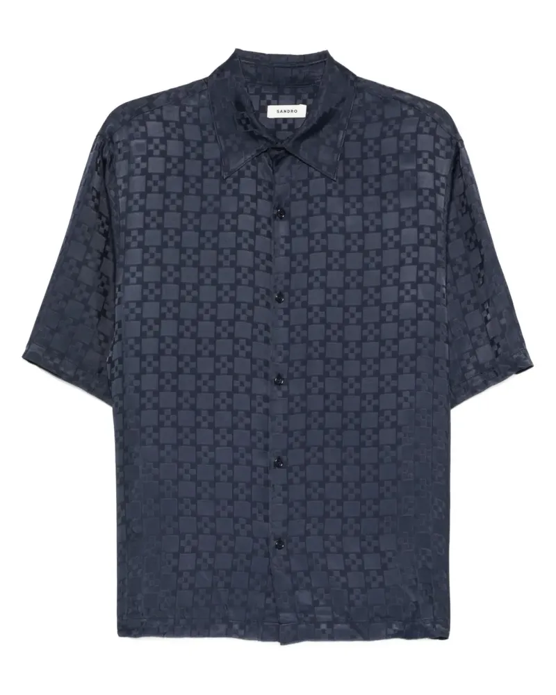 Sandro Hemd mit Karomuster - Blau Blau