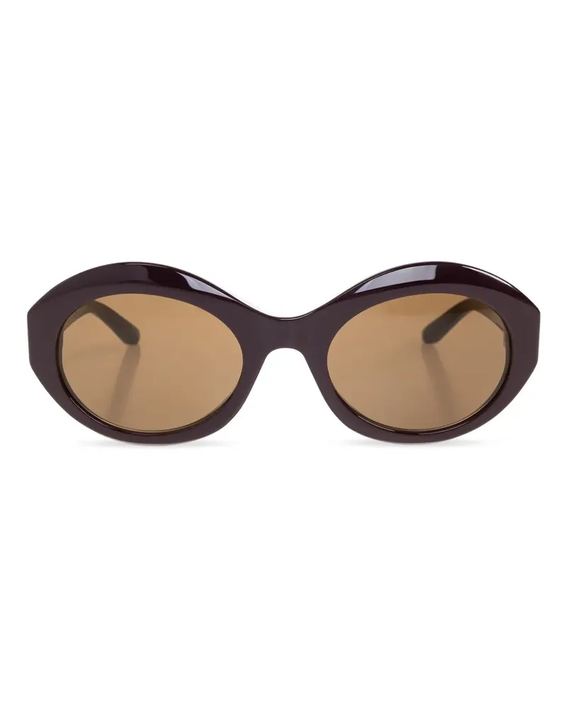 Balenciaga Sonnenbrille mit ovalem Gestell - Braun Braun