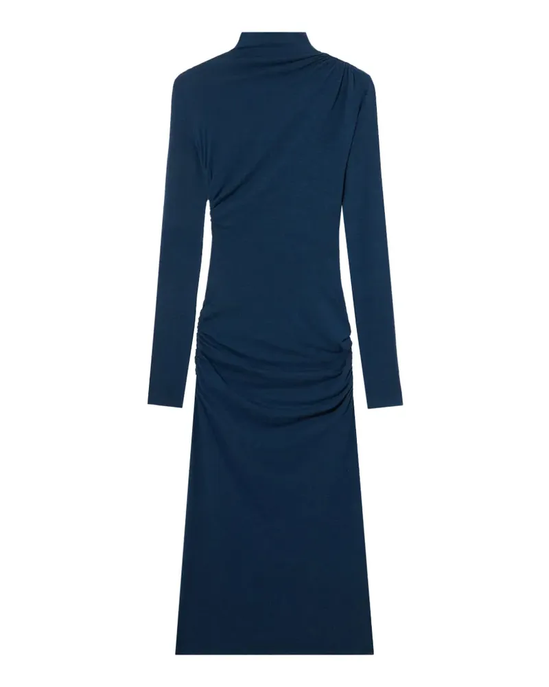 OFF-WHITE Drapiertes Midikleid mit Rollkragen - Blau Blau
